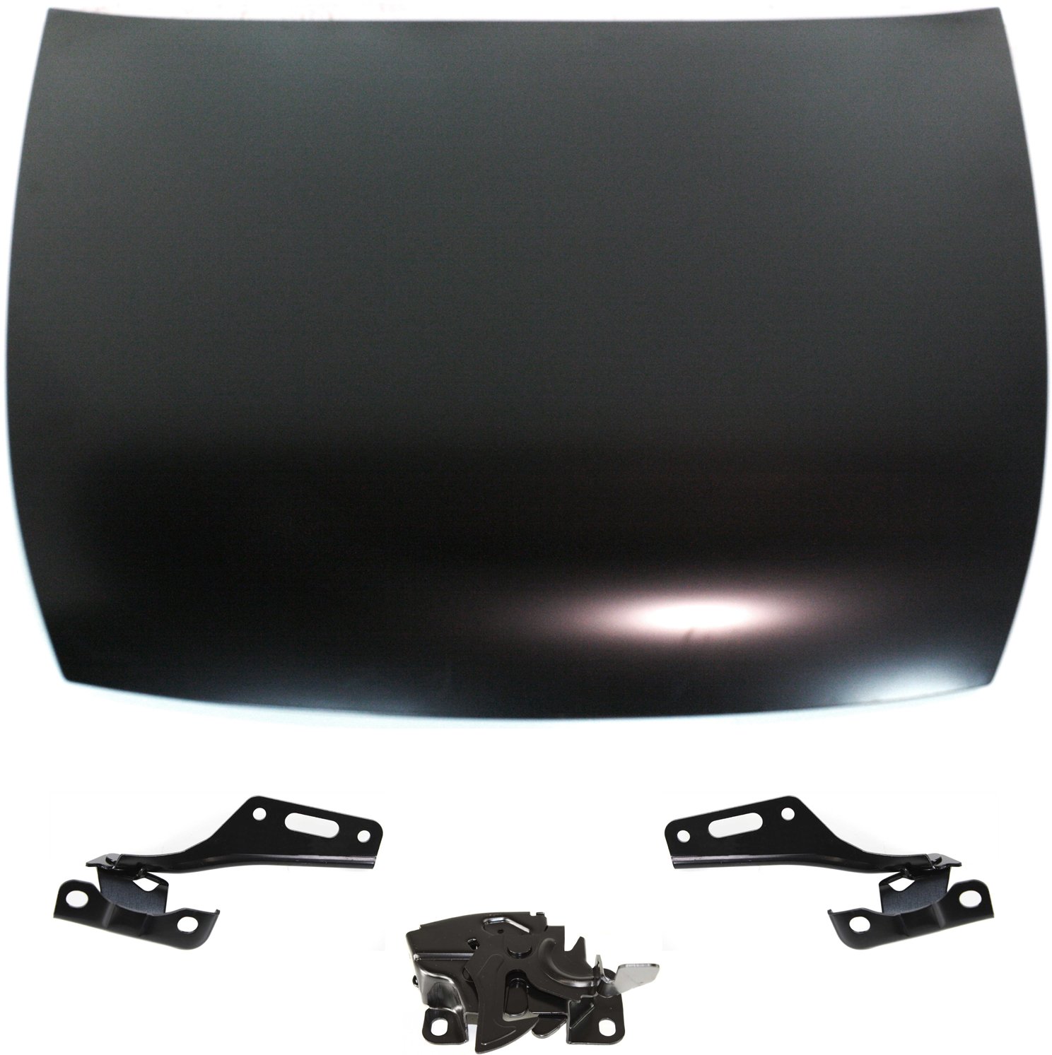 Hood Panel Kit for HONDA ACCORD 2003-2007, 4-Piece set for 2-Door Coupe with Hood Hinges and Hood Latch - Replacement