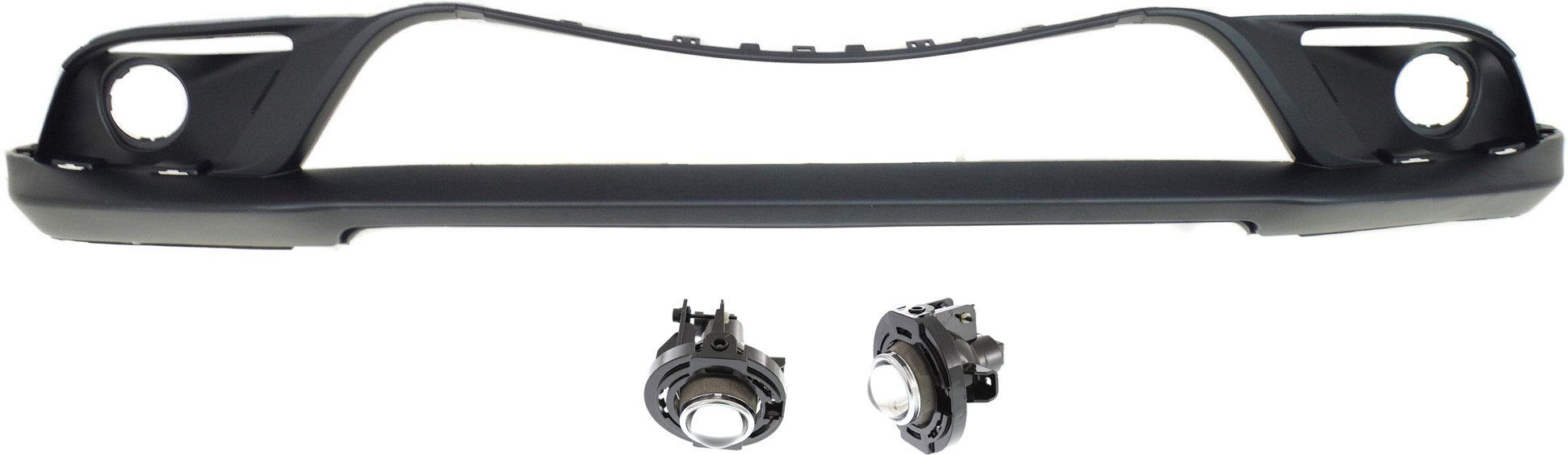 Front Bumper Cover for Dodge Durango 2014-2020, Lower, 3-Piece Kit, with Fog Lights, Replacement