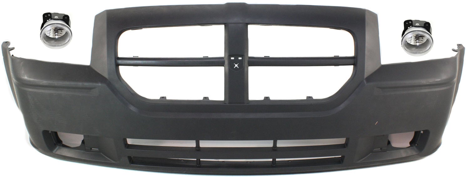 Front Bumper Cover for Dodge Magnum 2005-2007, 3-Piece Kit with Fog Lights, Replacement
