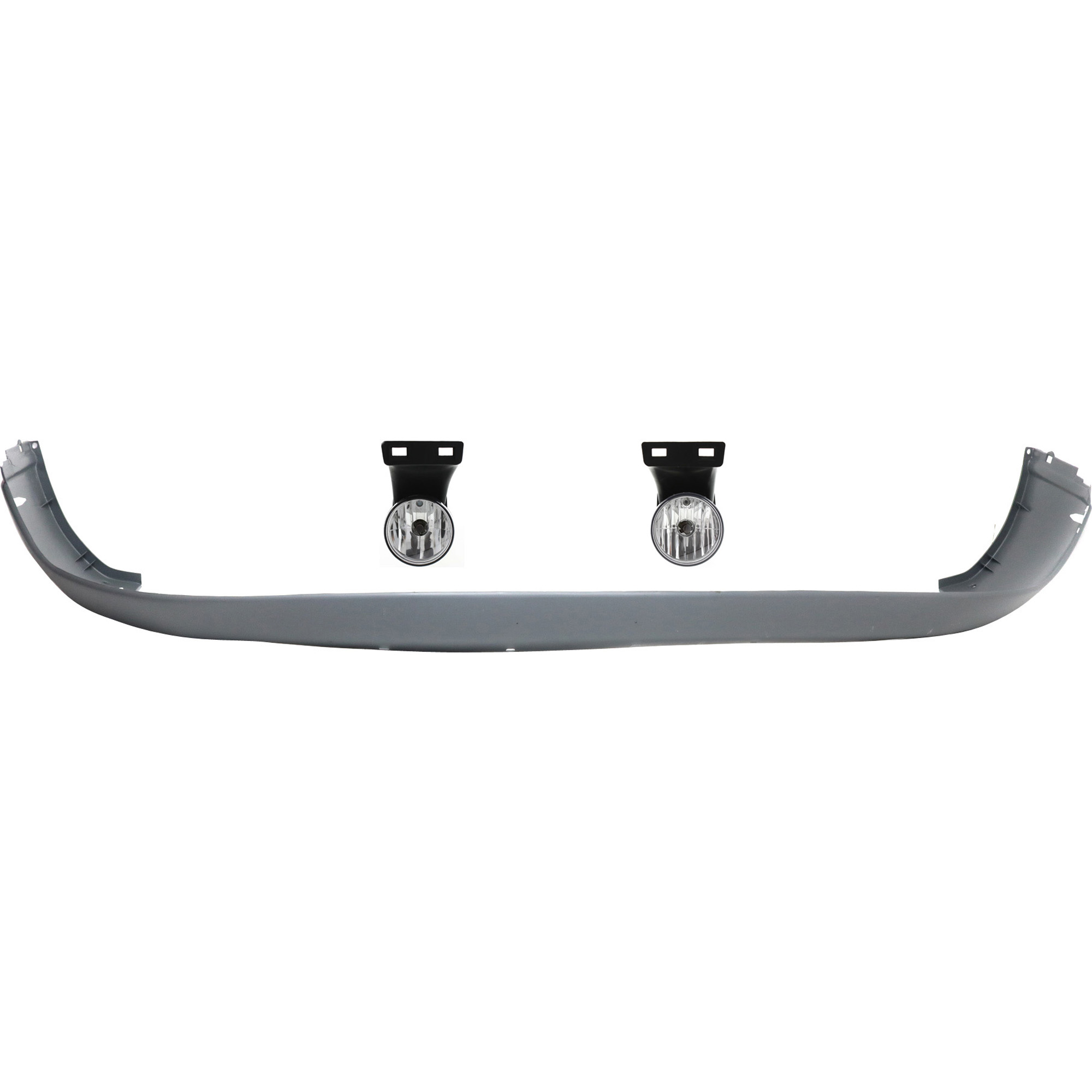 Front Bumper Cover Kit for Dodge RAM Pickup 1500 (1999-2001) / RAM Pickup 2500/3500 (1999-2002), Lower 3-Piece Set with Fog Lights, Replacement