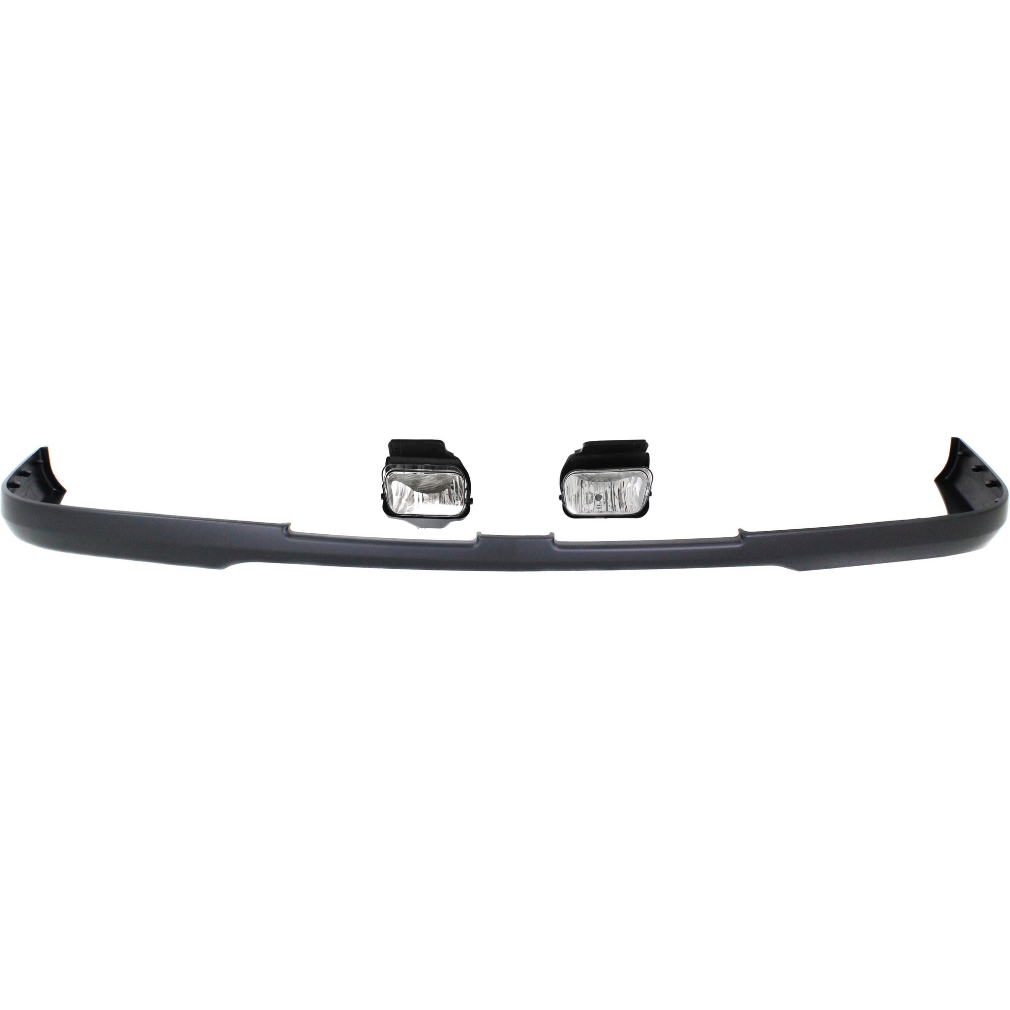 Front Bumper Cover for CHEVROLET SILVERADO 1500 2004-2007, Upper, 3-Piece Kit with Fog Lights, Replacement