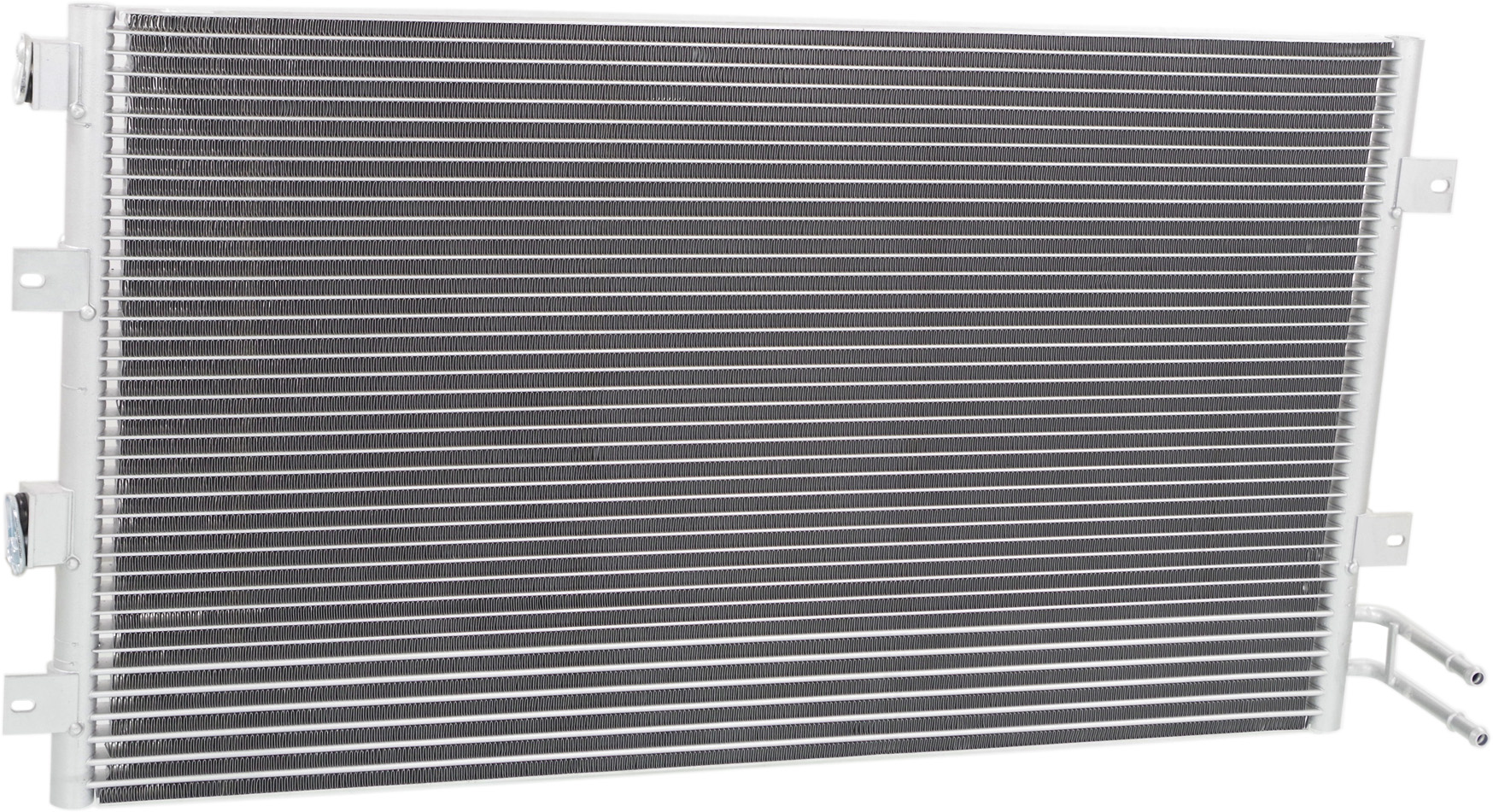 A/C Condenser for 2001-2004 Chrysler Sebring with Transmission Cooler, Suitable for Convertible/Sedan, Replacement