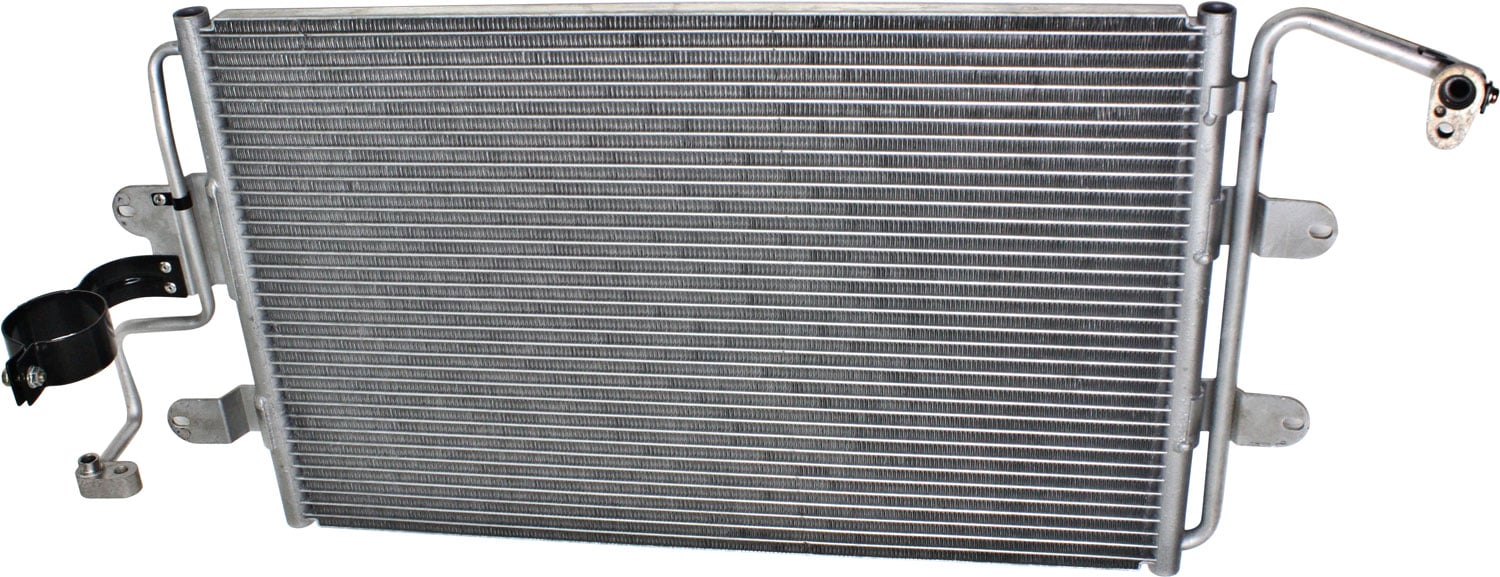 A/C Condenser for Volkswagen Beetle 1998-2006, Compatible with 1.8 Liter/1.9 Liter Engine, 4 Cylinder, Replacement