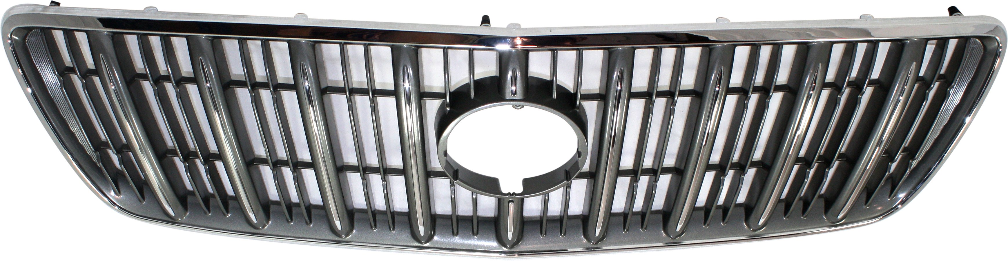 Vertical Bar Grille for Lexus RX300 2000-2003, Gray Shell and Insert, Effective From July 2000, Replacement