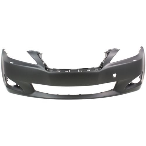 Front Bumper Cover for Lexus IS250/IS350 2009-2010, Primed (Ready to Paint), Excluding C Model, with Headlight Washer Holes, without Pre-Collision System and PAS Holes - CAPA-Certified Replacement