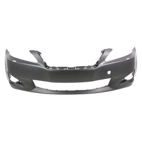 Front Bumper Cover for Lexus IS250/IS350 2009-2010, Primed (Ready to Paint), Excluding C Model, with Headlight Washer Holes, without Pre-Collision System and PAS Holes - CAPA-Certified Replacement