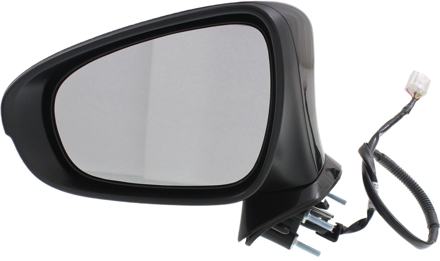 Power, Heated, Manual Folding, Paintable Left (Driver) Mirror for Lexus IS250 2014-2020/IS350 2014-2020/IS300 2016-2020 w/ Puddle and Signal Lights, w/o Blind Spot Detection, Replacement
