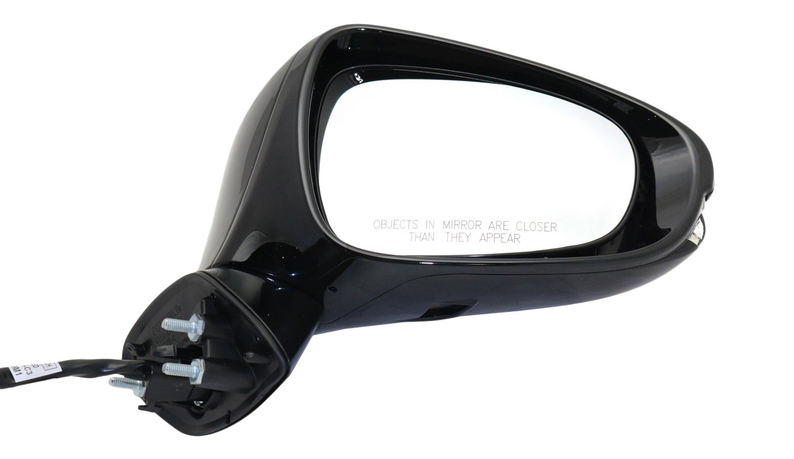 Right (Passenger) Mirror for Lexus GS350 (2013-2020), GS450H (2013-2018), Power Adjustable, Manual Folding, Heated, Paintable, with Memory, Puddle Light, Signal Light, without Blind Spot Detection, Replacement