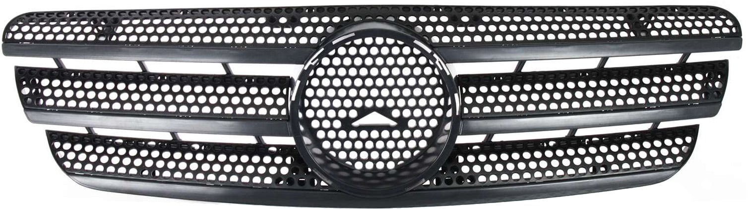 Black Shell and Insert Grille for Mercedes-Benz ML-Class 1998-2005, (163) Chassis, Replacement