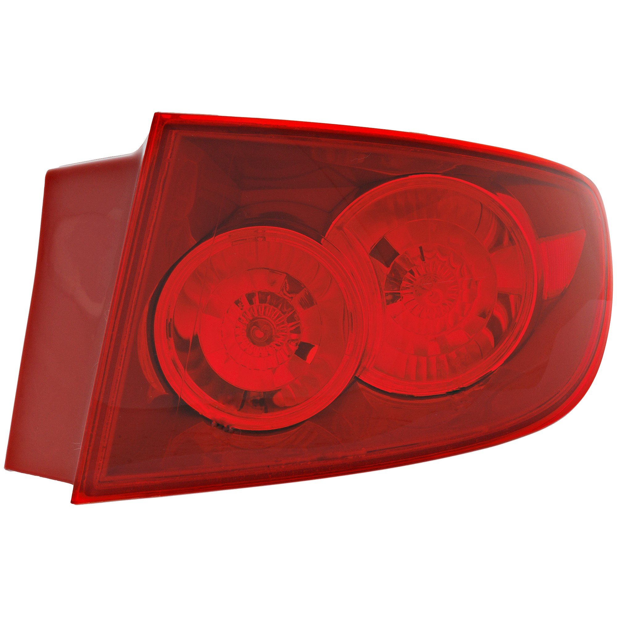 Tail Light Assembly for Mazda 3 Sedan 2004-2006, Right (Passenger) Side, Outer, Red Lens, with Standard Type Bumper, Replacement