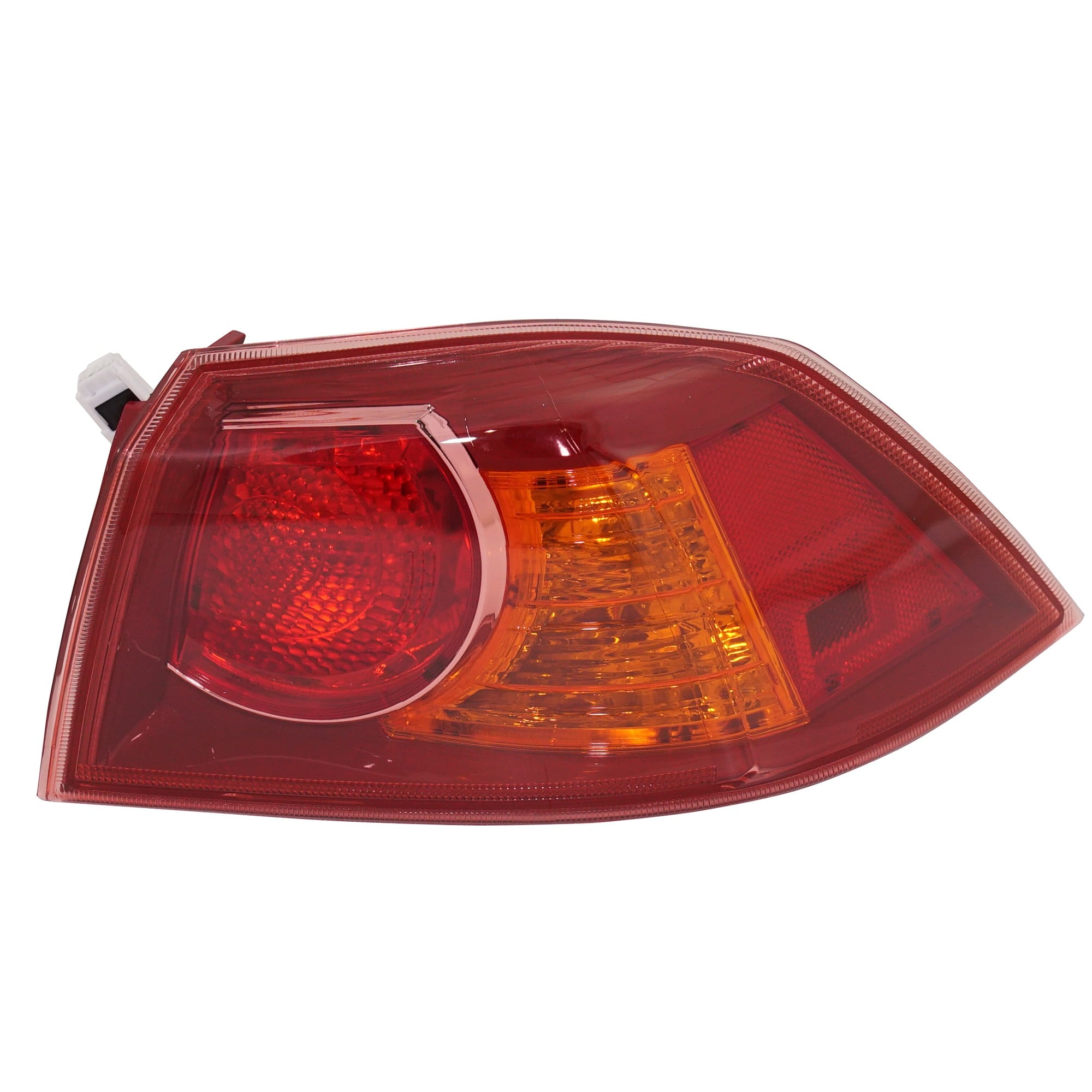 Tail Light Assembly for Mitsubishi Lancer 2008-2013, Right (Passenger) Outer, Fits 2009-2013 Models Without Turbo, Excludes Sportback Models, Replacement