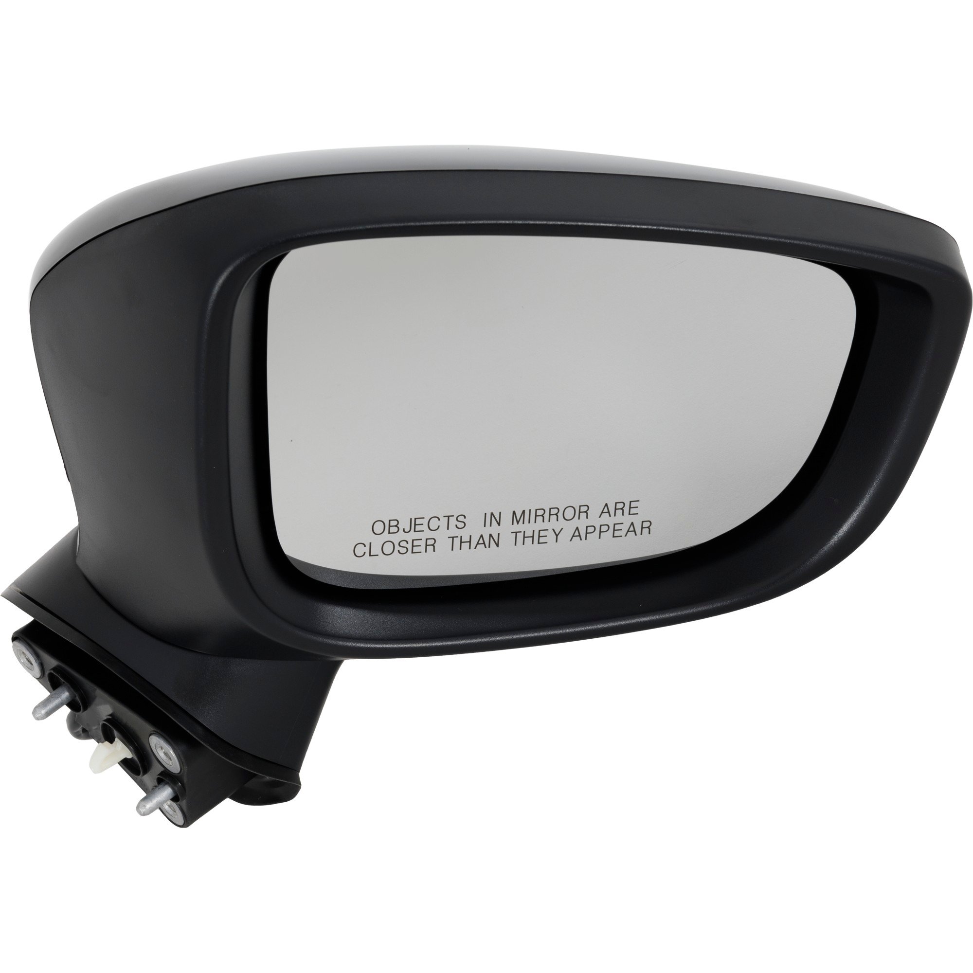 Power Mirror for Mazda 3 2017-2018, Right (Passenger) Side, Manual Folding, Non-Heated, Paintable, with Signal Light, without Blind Spot Detection and Memory, for Mexico Built Vehicle, Replacement