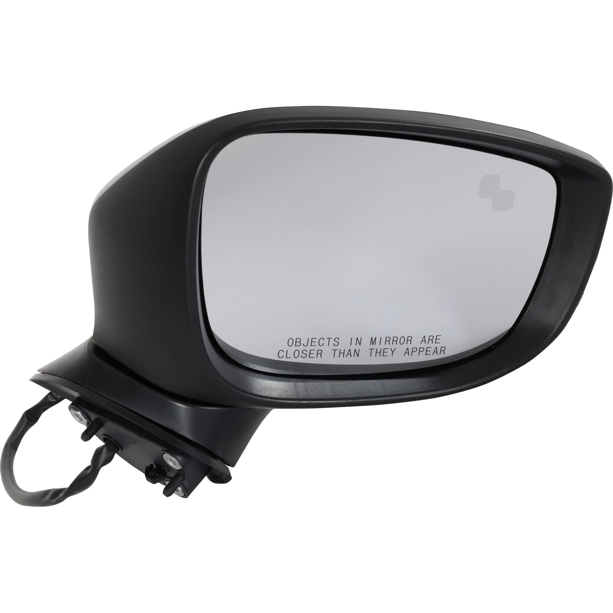 Power Mirror for Mazda 6 2017-2021, Right (Passenger), Manual Folding, Heated, Paintable, with Blind Spot Detection and Signal Light, without Auto Dimming, Replacement