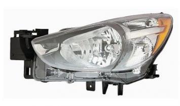 Front Headlight Assembly Replacement Housing / Lens / Cover for 2011 - 2016 Mazda 2, Left (Driver) Side - Fits i 1.5L L4 Hatchback, I Touring 1.5L L4 Hatchback, i Grand Touring 1.5L L4 Hatchback,  DA7T510L0, Replacement