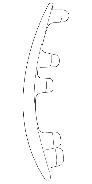 2020 - 2023 Mercedes Benz Gle350 Front Bumper Molding (Left / Driver Side)