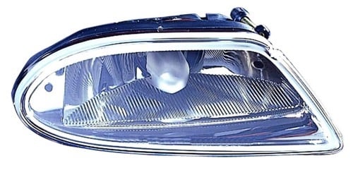 Right (Passenger) Fog Light Assembly for 2002 - 2005 Mercedes-Benz ML320, Replacement Housing / Lens / Cover, Rectangular Design, without Sport,  1638200428, Replacement