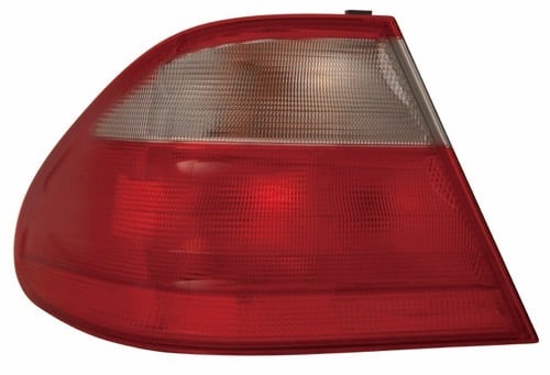 Left (Driver) Rear Tail Light Assembly for 1998-2003 Mercedes-Benz CLK320 Convertible, Outer Side,  2088200364, Replacement