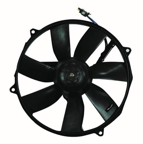 Radiator Cooling Fan Assembly for 1992 - 1999 Mercedes-Benz 300SD, Right (Passenger) Side, 4 Door Sedan, without Shroud, Auxillary Fan & Motor, Replacement,  0015000593
