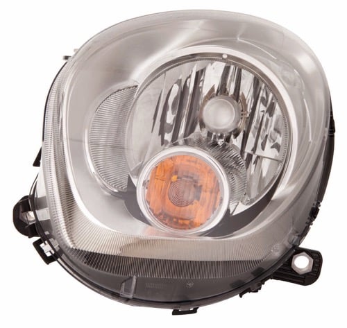 Headlight Assembly for Mini Cooper Countryman 2011-2016, Right (Passenger), Halogen, with White Turn Signal Light, CAPA-Certified, Replacement