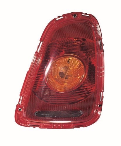 Right (Passenger) Tail Light Assembly for 2007 - 2010 Mini Cooper, Rear Replacement / Lens / Cover with Amber Lens;  63212757010, Replacement