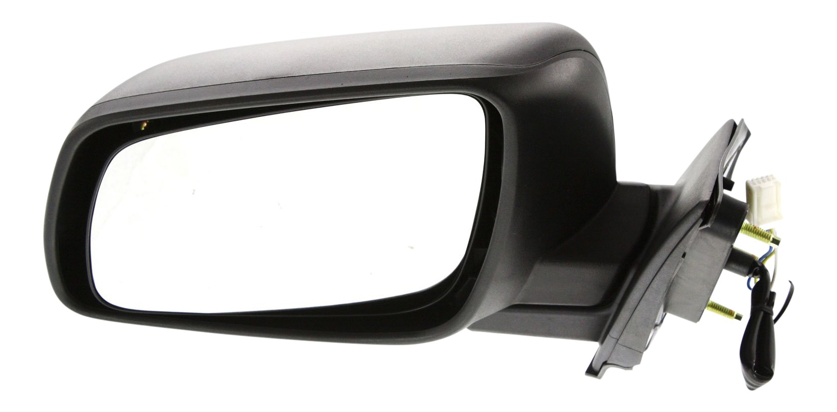 Power Mirror for Mitsubishi Lancer 2008-2014, Left (Driver) Side, Manual Folding, Non-Heated, Textured, Replacement