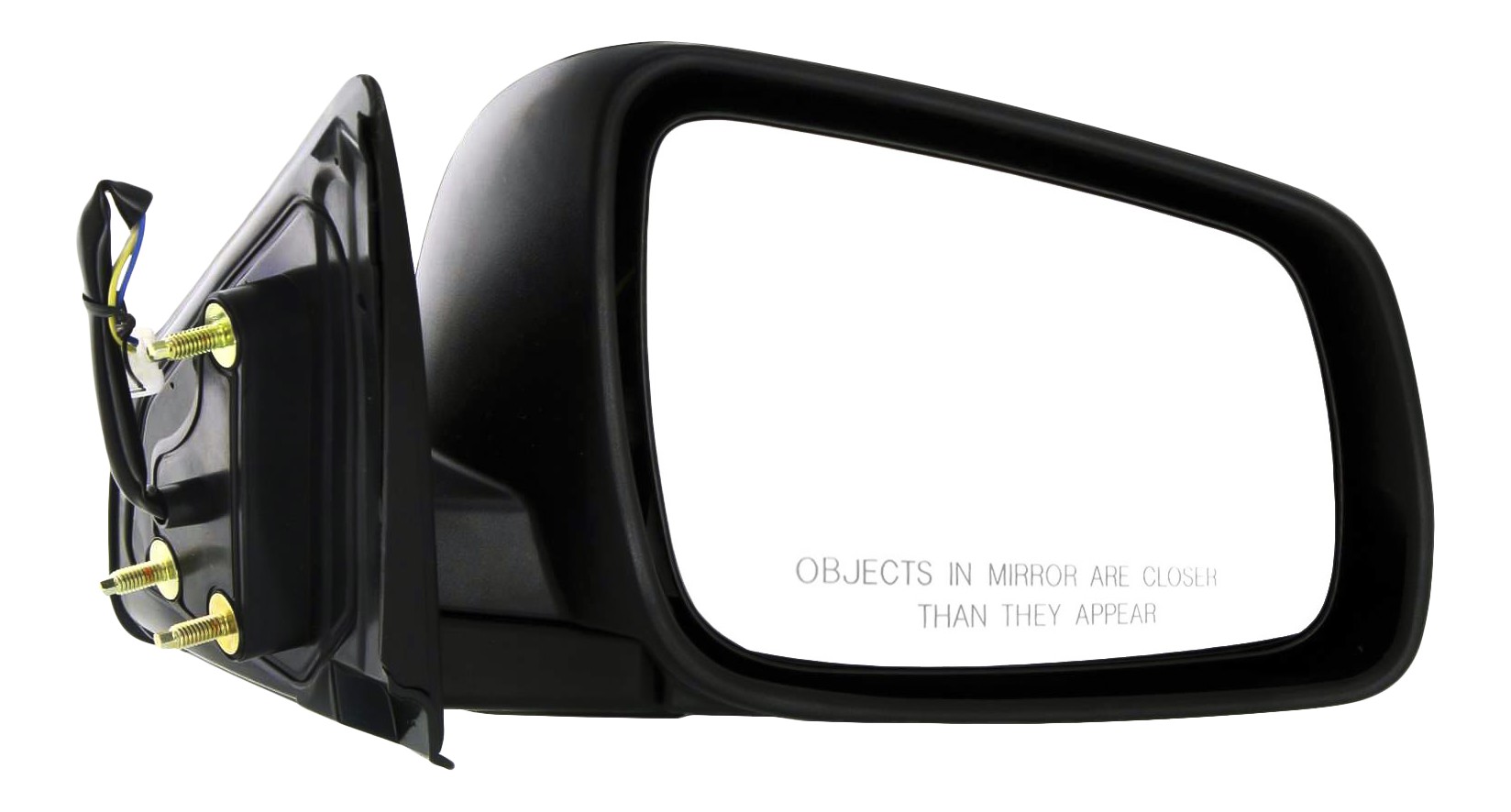 Power Mirror for Mitsubishi Lancer 2008-2014, Right (Passenger) Side, Manual Folding, Non-Heated, Textured, Replacement