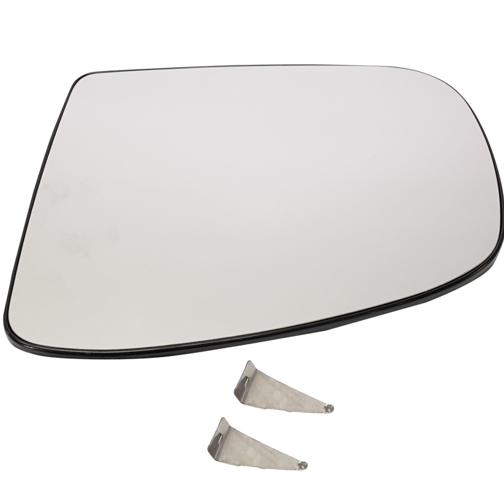 Mirror Glass for Mercedes-Benz M-Class 2002-2005, Left (Driver), Heated, with Backing Plate, Replacement