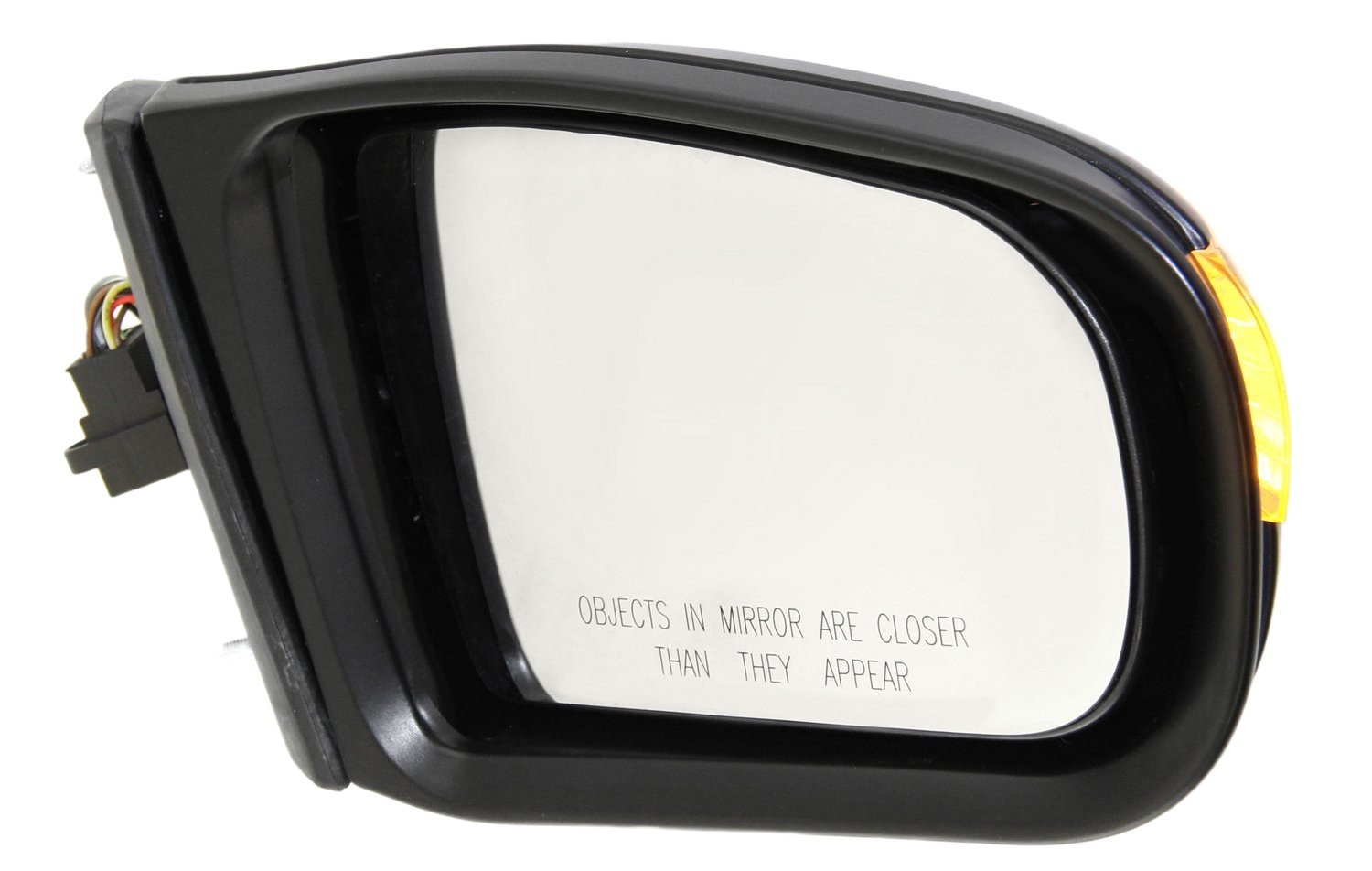Power Mirror for Mercedes Benz E-Class 2000-2003, Right (Passenger), Manual Folding, Heated, Paintable, with In-Housing Signal Light and Memory, without Auto Dimming and Blind Spot Detection, Sedan/Wagon, Old Body Style, Replacement