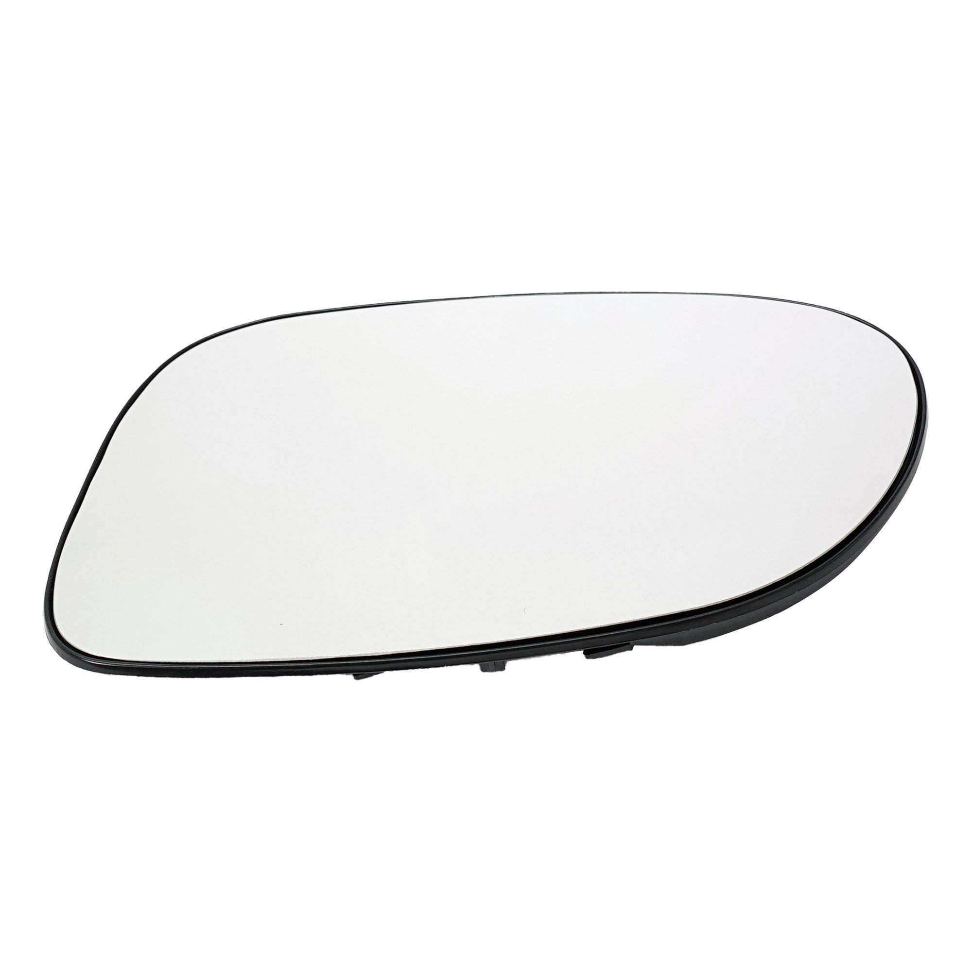 Heated Mirror Glass with Backing Plate for Mercedes-Benz SL500 1999-2002, SL600 1999-2002, SLK230 1998-2000, CLK320 1998-1999, CLK430 1998-1999, Left (Driver), Without Thermostat, Replacement
