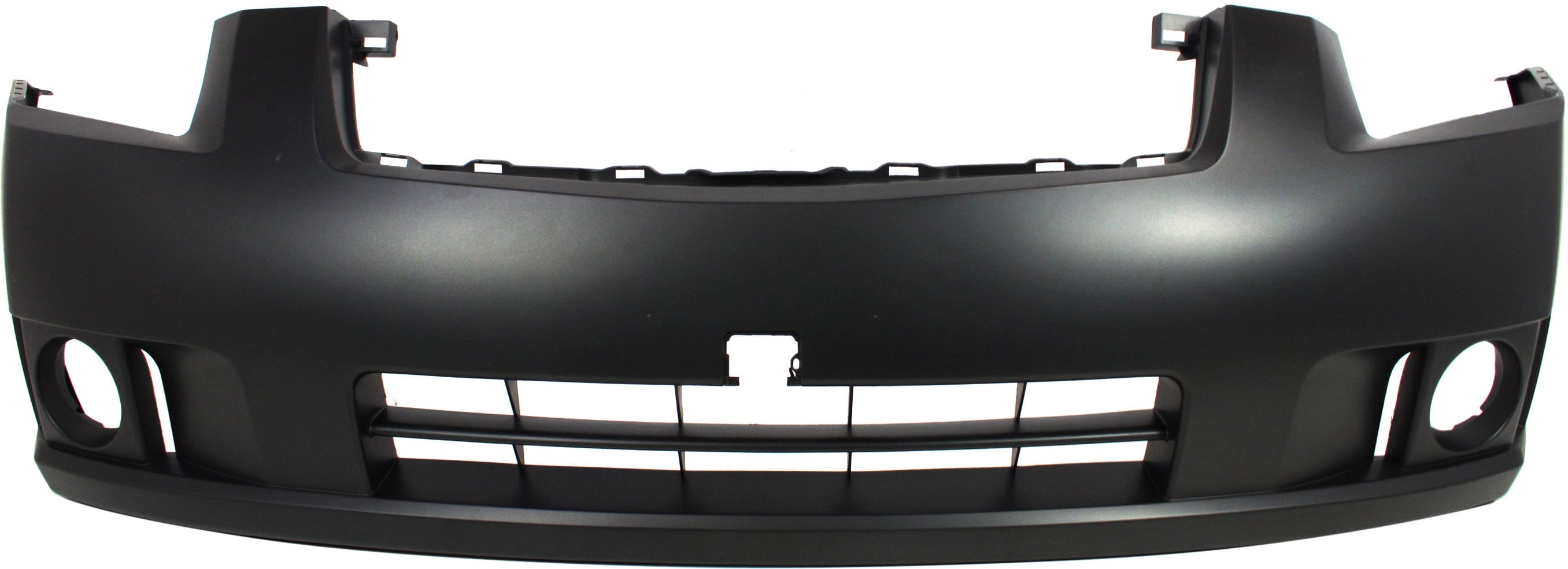 Front Bumper Cover for Nissan Sentra 2007-2009, 2.0L Engine, Primed (Ready to Paint), with Fog Light Holes, Replacement