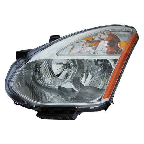 2008 - 2010 Nissan Rogue Front Headlight Assembly Replacement Housing / Lens / Cover - Left (Driver) Side
