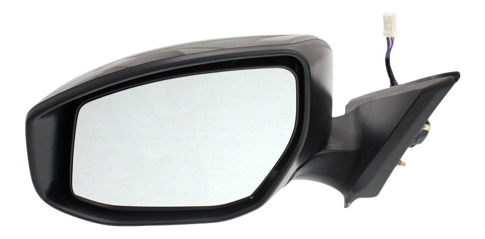 Power Mirror for Nissan Altima 2013-2018, Left (Driver), Manual Folding, Heated, Paintable, with In-housing Signal Light, without Auto Dimming, Blind Spot Detection, and Memory, Replacement