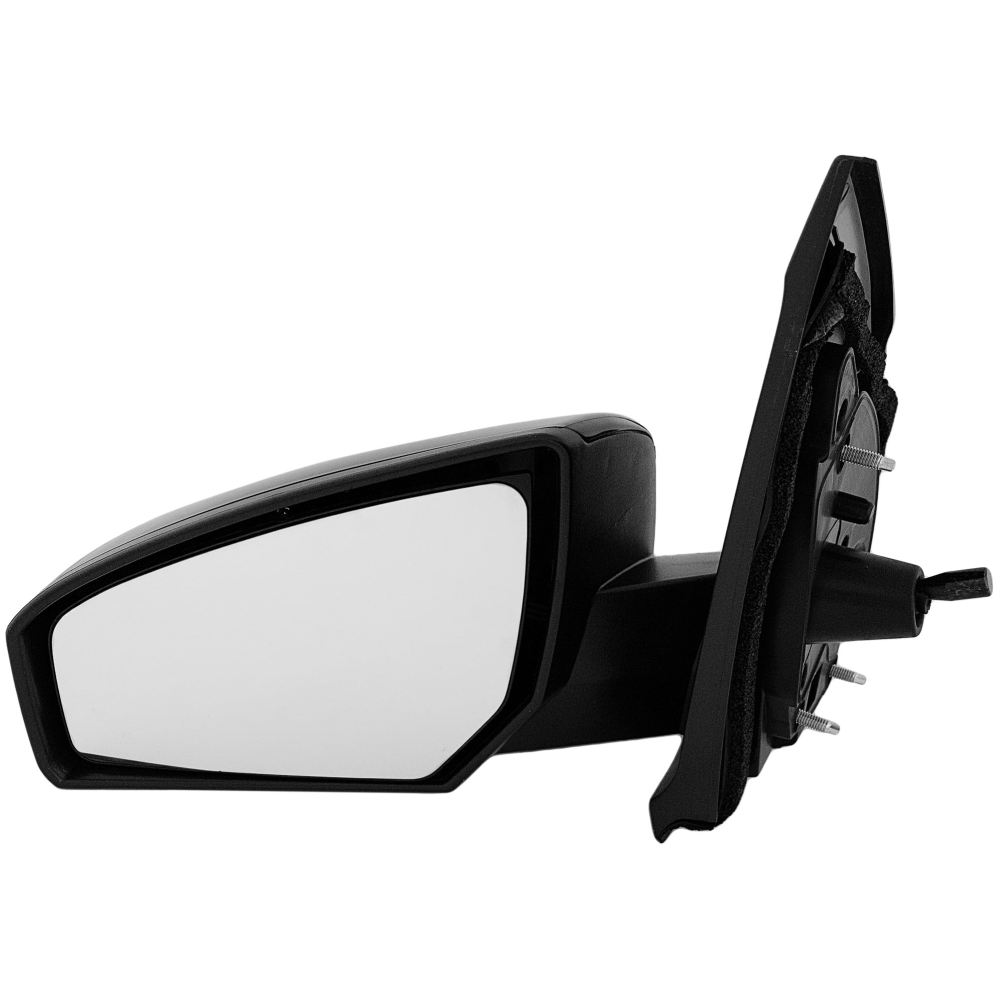 Manual Remote Left (Driver) Mirror for Nissan Sentra 2007-2012, Non-Folding, Non-Heated, Paintable, Base Model, Replacement