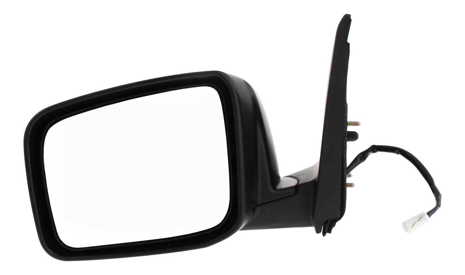 Power Heated Mirror for Nissan Rogue 2008-2013, Rogue Select 2014-2015, Left (Driver) Side, Manual Folding, Textured, Replacement