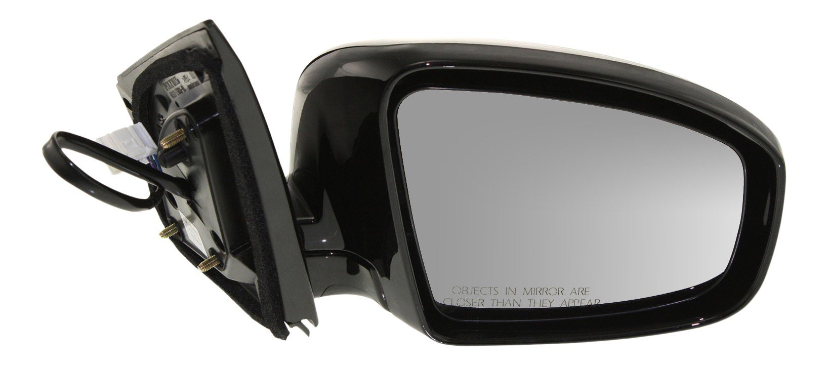 Power Mirror for Nissan Murano 2009-2014, Right (Passenger) Side, Manual Folding, Heated, Paintable, without Memory, Replacement