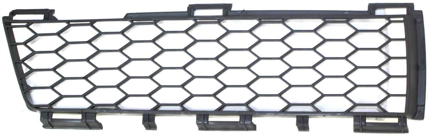 Front Bumper Grille for Pontiac Vibe 2003-2004, Left (Driver), Textured Black, Replacement