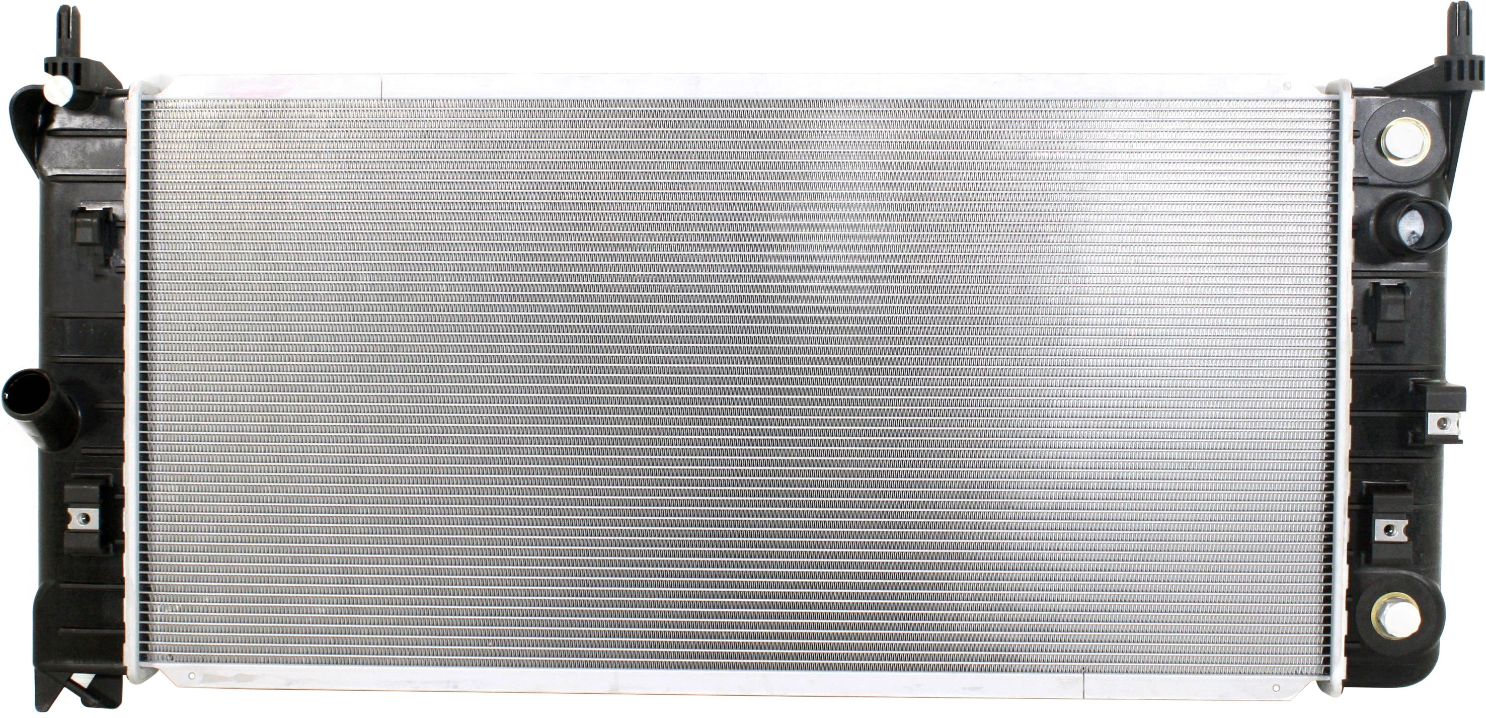 Aluminum Core Radiator for Pontiac Grand Prix 2005-2008, Chevrolet Impala 2006-2011 (Including Police Model), Compatible with 6/8 Cylinder, 3.9/5.3L Engines, 1-Row Core, Replacement