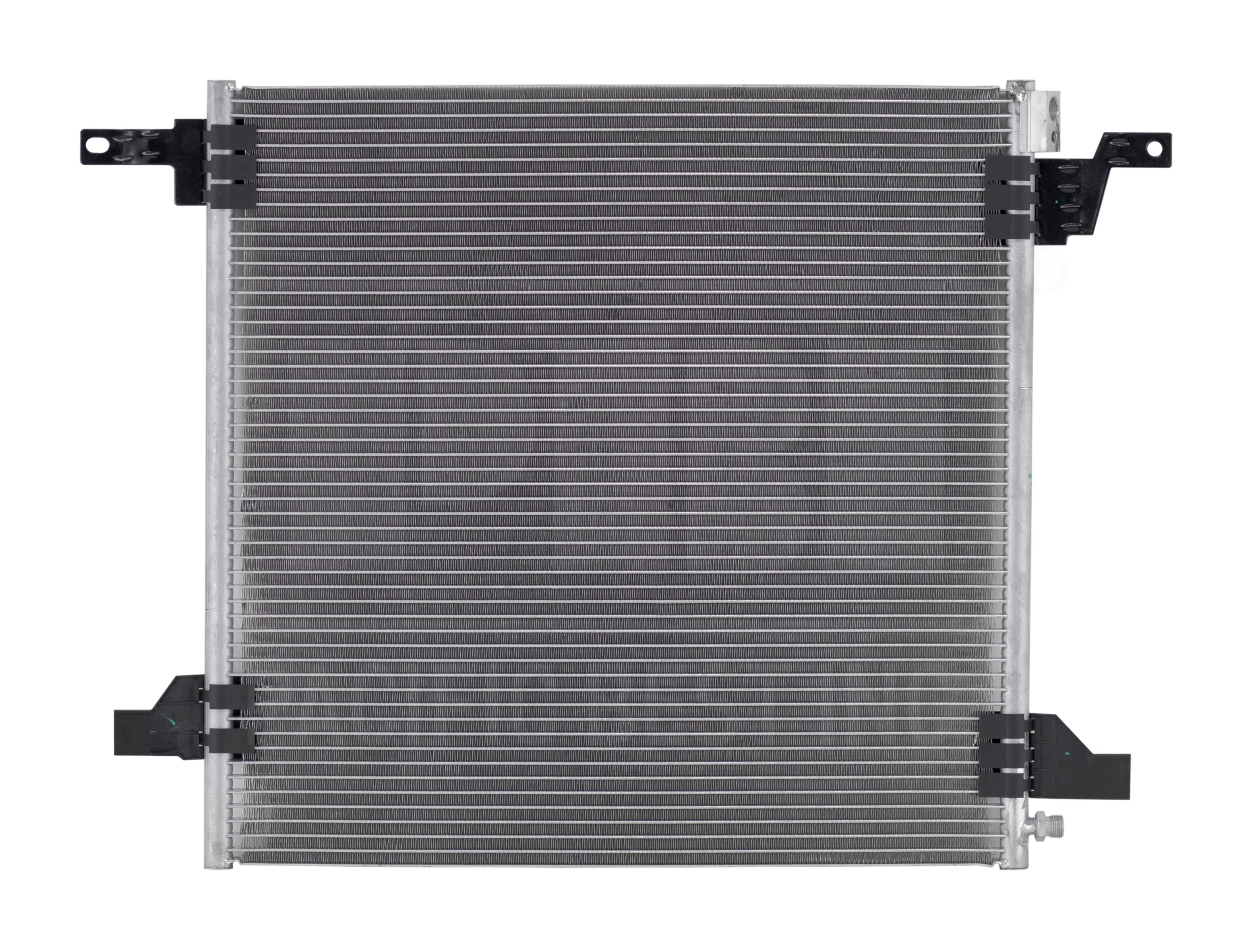 A/C Condenser for 1998 - 2000 Mercedes Benz Ml430, To December 1999, Original Outlet Connection Design with  1638300070, Replacement