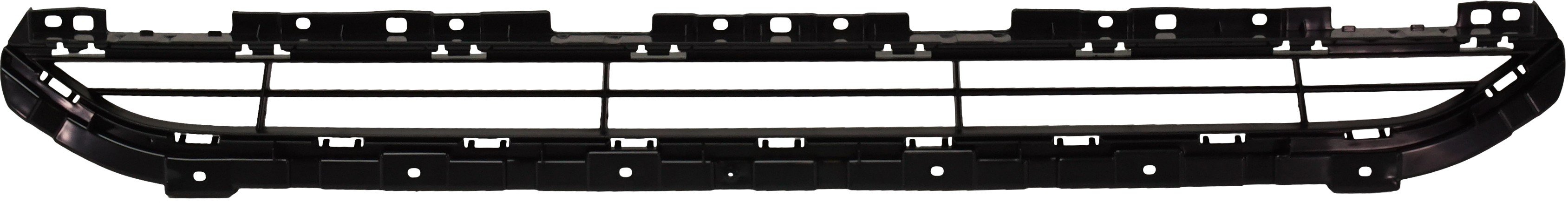 Front Bumper Grille for Audi Q3 2016-2018, Lower, Textured Black, 1-Piece Bumper, Replacement