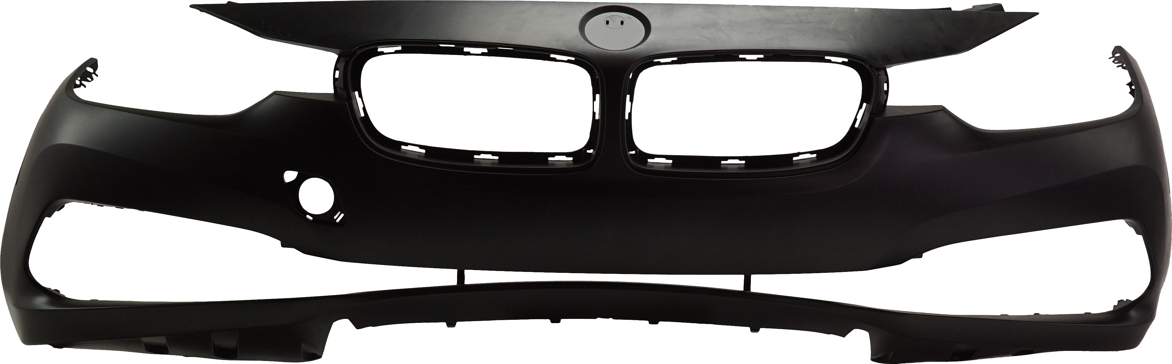 Front Bumper Cover for BMW 3-Series (2016-2019) Sedan (2016-2018)/Wagon, Primed (Ready to Paint), Luxury Line without M Sport Package and Headlight Washer Holes, Replacement Models: 320i, 328i, 330i, 335i, 340i.