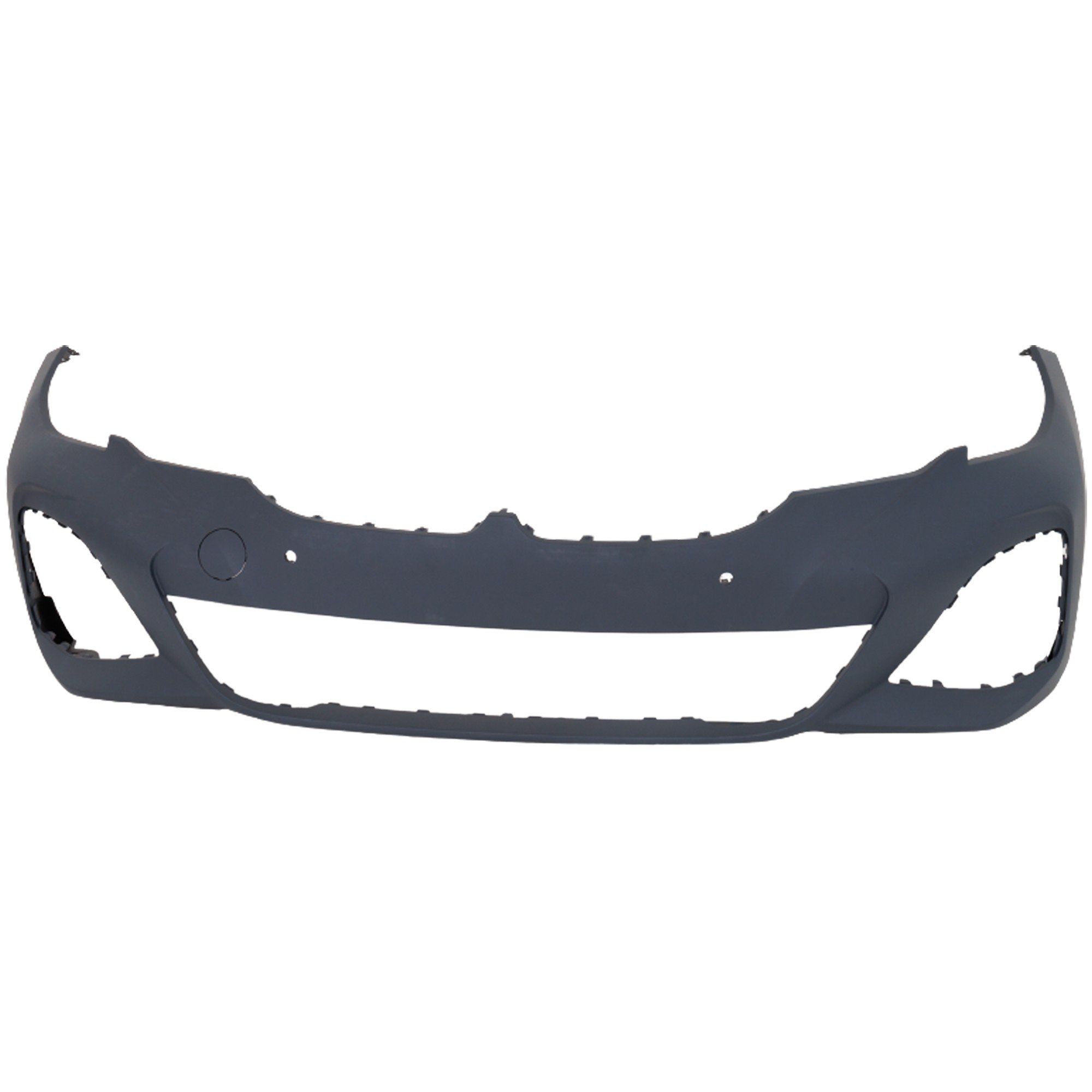 Front Bumper Cover for BMW 330I/M340I 2019-2022, Primed (Ready to Paint), with M Sport Package, with Park Distance Control/Park Assist Sensor Holes, Sedan, Replacement