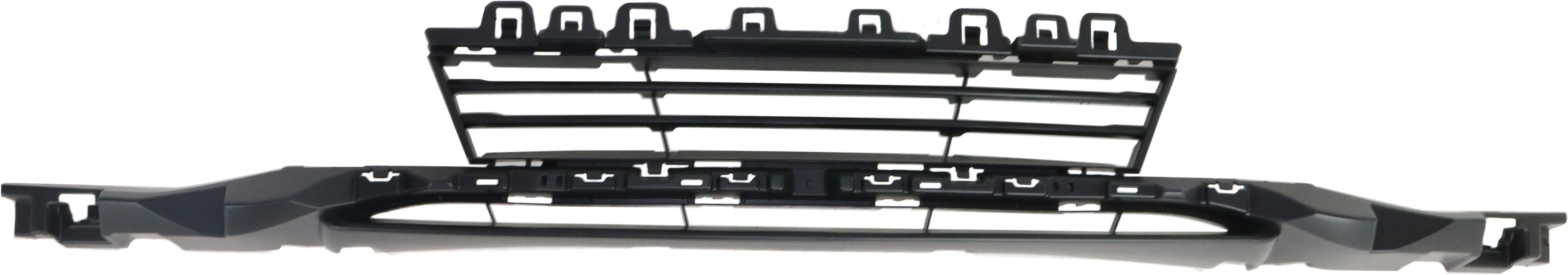 Front Bumper Grille for BMW 3-Series 2016-2019, Textured Black, Sedan 2013-2018/Wagon, excludes M Sport Package & Active Cruise Control, Replacement (CAPA Certified)