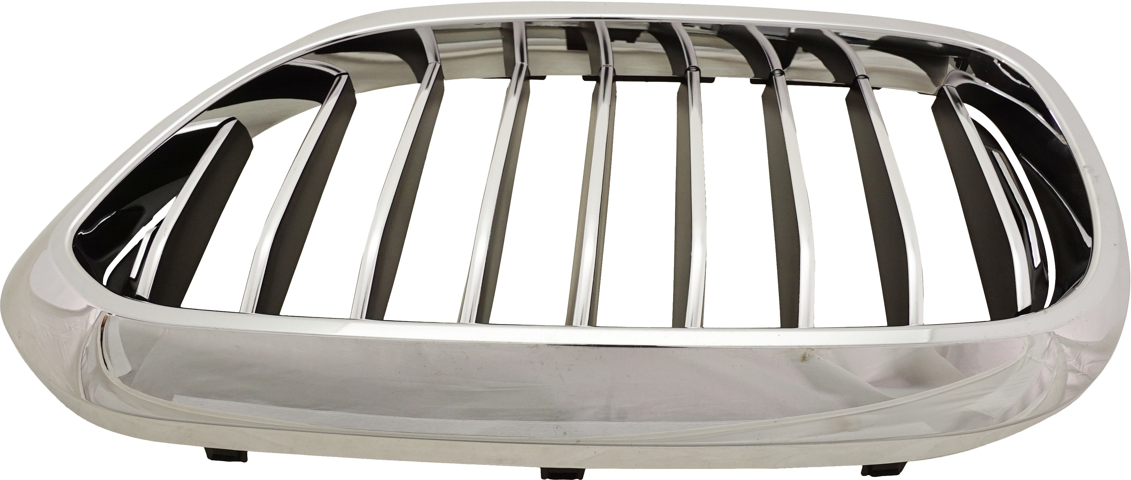 Grille for BMW 5-Series 2017-2020, Left (Driver) Side, Without M Package, With Luxury Package, Without Night Vision, Sedan, Replacement Models: 520i, 530i, 540i, M550i.