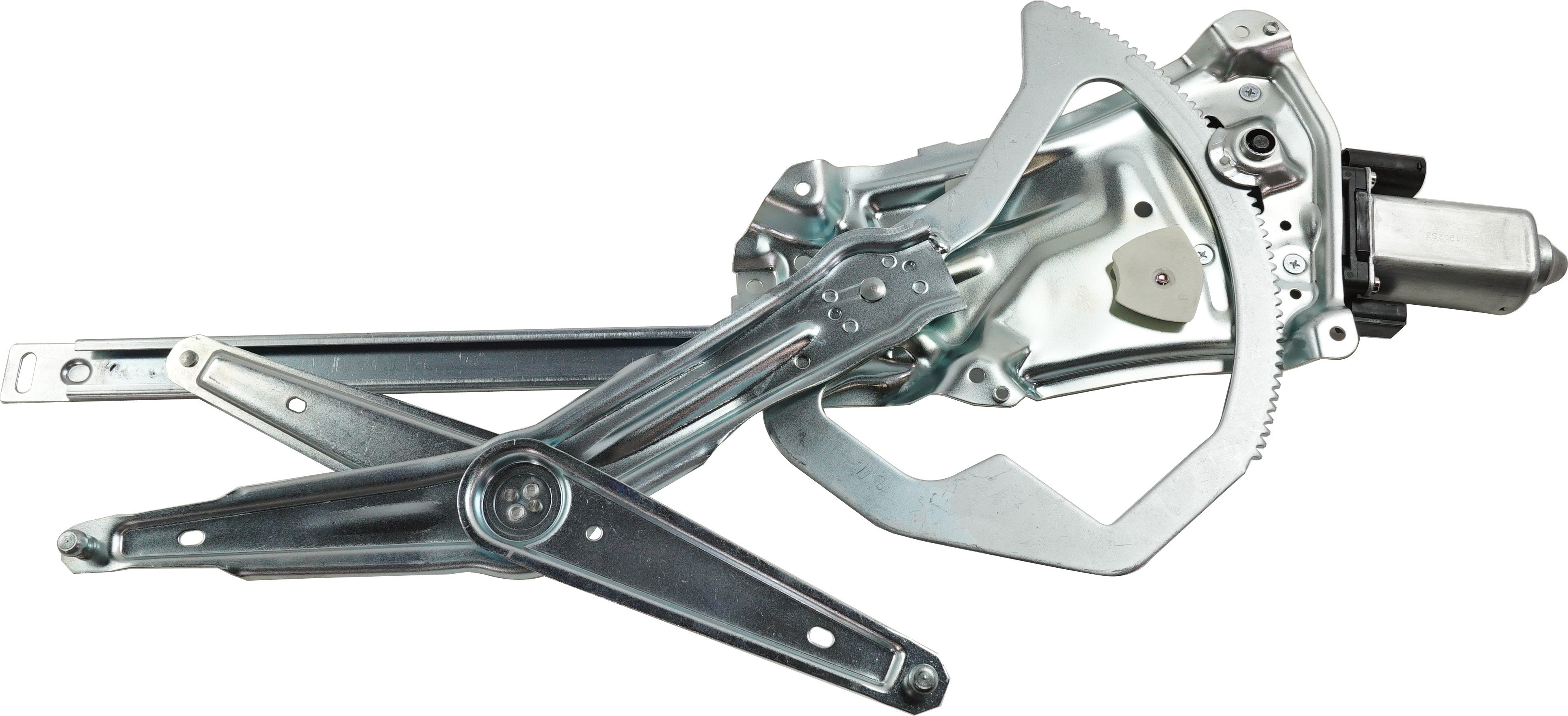 Front Window Regulator for BMW 3-Series 1992-1999, Right (Passenger), Power, with Motor, for Convertible/Coupe, Replacement Models: 318i, 318is, 323i, 325i, 325is, 328i, 328is, M3.