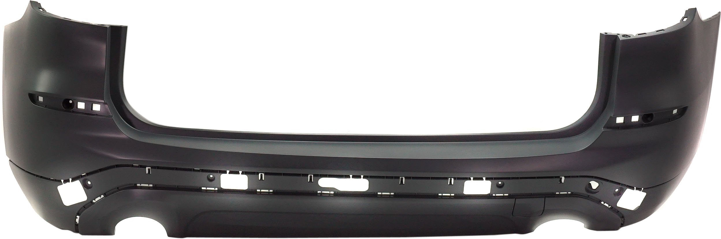 Rear Bumper Cover for BMW X3 2018-2021, Primed (Ready to Paint), without M Sport Package, without Park Assist Sensor Holes, with Trailer Hitch, 30I Models, Replacement