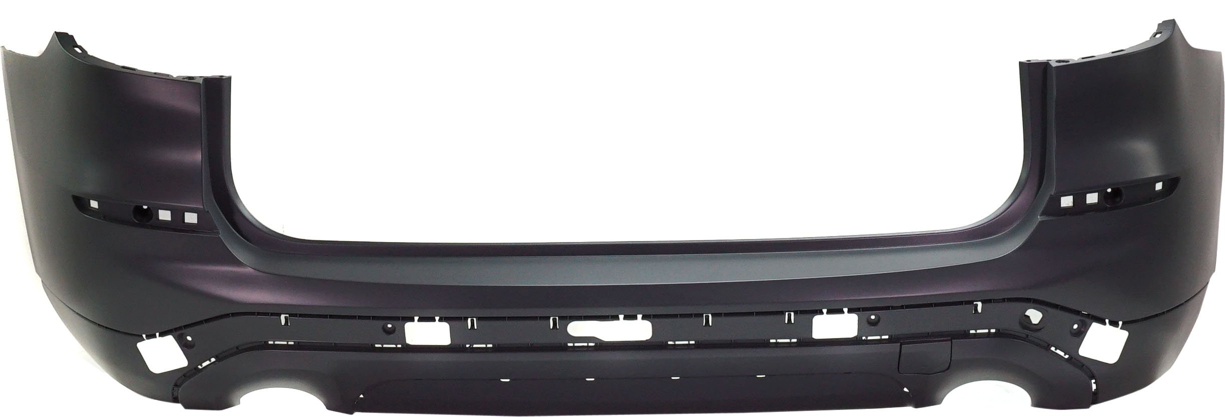 Rear Bumper Cover Primed (Ready to Paint) for BMW X3 2018-2021, 30I Models, xLine without M Sport Package, without Park Assist Sensor Holes, without Trailer Hitch, Replacement