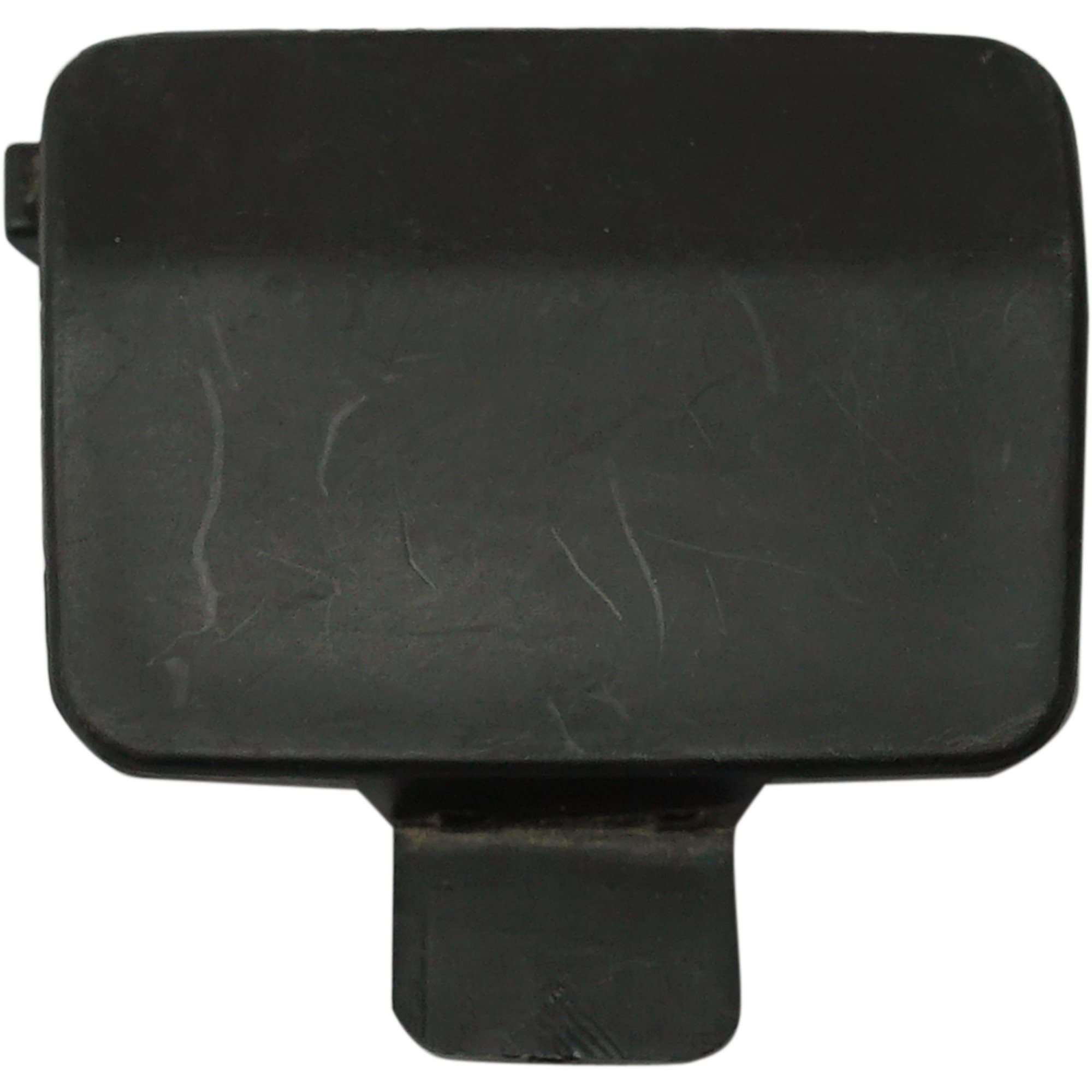 Rear Bumper Tow Hook Cover for BMW 3-Series 2006-2011, 3.0L Engine, Sedan, with M Package, Primed (Ready to Paint), Replacement Models: 325i, 325xi, 330i, 330xi, 328i, 328xi, 335i, 335xi.