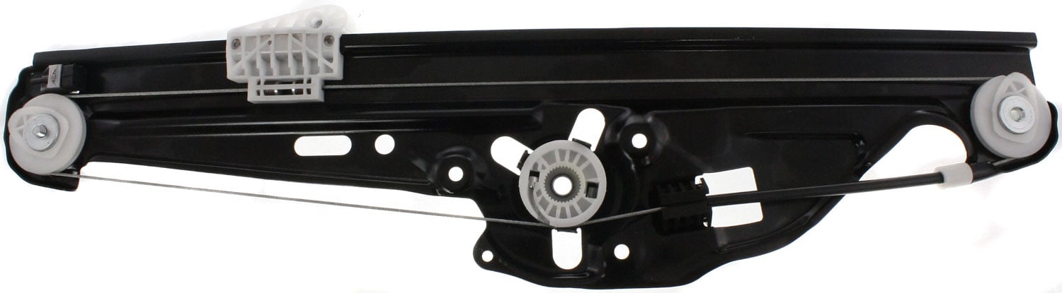 Rear Window Regulator for BMW 5-Series 2004-2010, Right (Passenger), Power, Without Motor, Replacement Models: 520i, 523i, 525i, 527i, 530i, 535i, 540i, 545i, 550i.