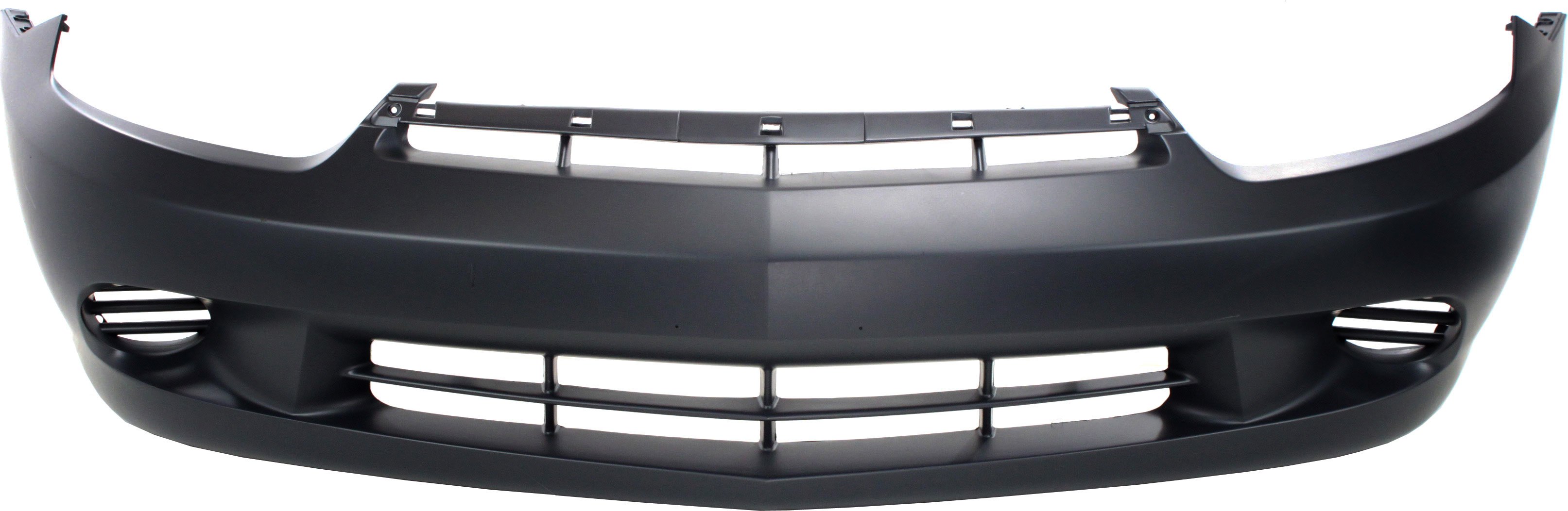 Front Bumper Cover for 2003-2005 Chevrolet Cavalier, Primed (Ready to Paint), Excludes LS Sport Model, Without Fog Light Holes, Replacement