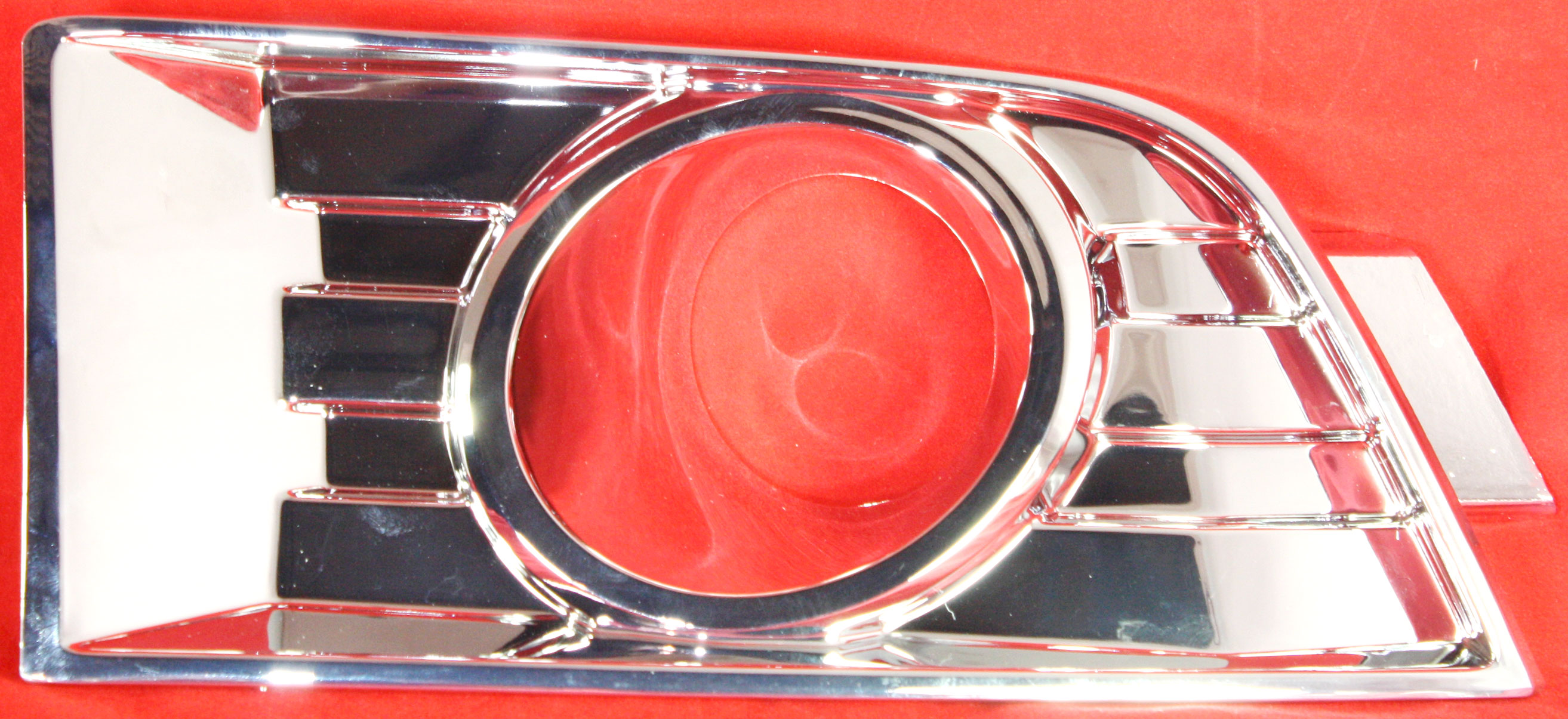 Front Fog Light Molding for Ford Edge 2007-2010, Right (Passenger) Side, Chrome, Replacement